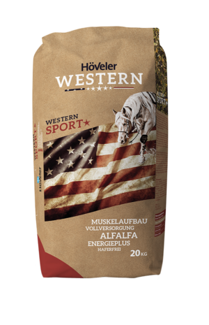 "Höveler Western Sport van Equine Feed graanarme muesli voor western- en trainingspaarden"