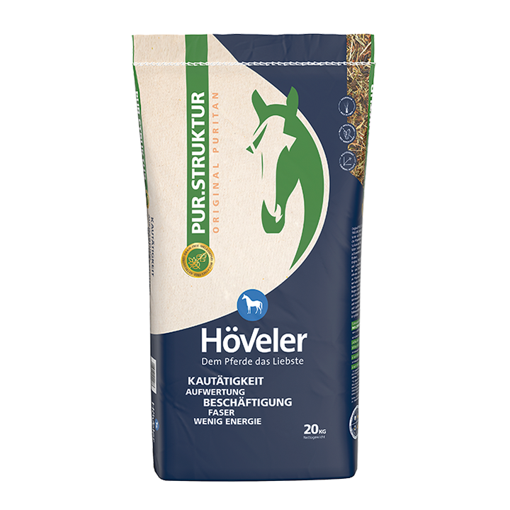 Höveler Pur Struktur graan- en melassevrije muesli voor paarden