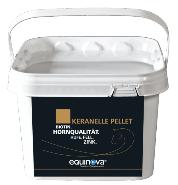 Equinova Keranelle Pellets van Equine Feed – supplement ter ondersteuning van gezonde hoeven, haar en vacht bij paarden