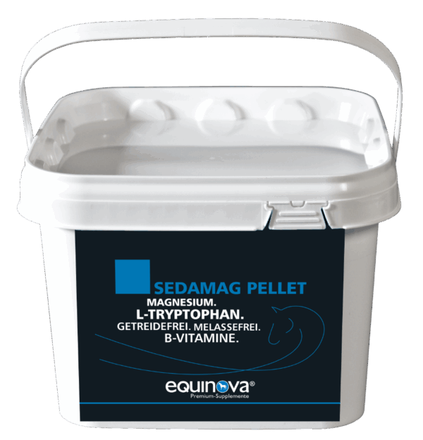 "Equinova Sedamag Powder van Equine Feed met magnesium en B-vitaminen voor spieren en zenuwen"